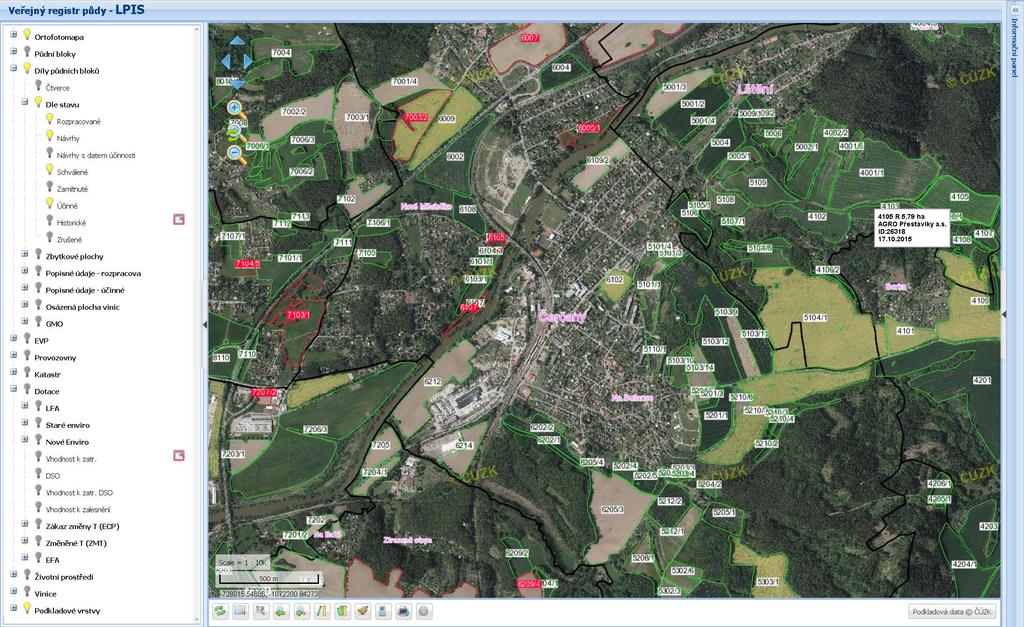 LPIS je geografický informační systém (GIS), který je tvořen primárně evidencí využití zemědělské půdy. LPIS vznikal na základě zákona č. 252/1997 Sb., o zemědělství na přelomu let 2003 a 2004.