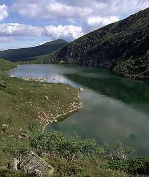 Geomorfologie Na současném reliéfu Krkonoš se výrazně podepsaly doby ledové a s nimi spojené glaciální a periglaciální procesy: - pevninský ledovec sahal v době svého největšího rozsahu (elsterské