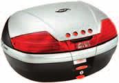 8...výhradní distributor pro ČR www.motosp.cz Ceny jsou platné od 15. 2. 2010. Monolock E 470 SIMPLY III systém 1 klíče pro oba zámky, nosnost 3 kg, objem 47 lt.