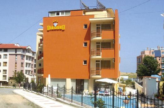 TOP PONUKA POLPENZIA ZA DOPLATOK APARTMÁNY PLÁŽ 150m PRIMORSKO Hotel DIAMOND Popis, poloha: Moderný rodinný hotel je situovaný v blízkosti malebnej zátoky Perla,
