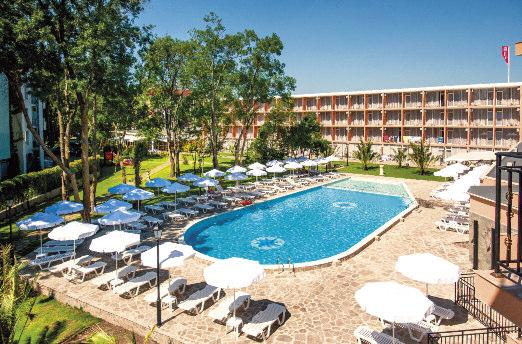 TOP PONUKA ALL INCLUSIVE PLÁŽ 200m SLNEČNÉ POBREŽIE Hotel RIVA Popis, poloha: Kompletne zrekonštruovaný hotel Riva sa nachádza blízko rušného centra