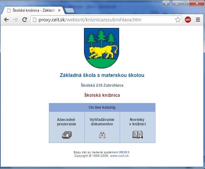 On-line katalóg knižnice Katalóg pre školské knižnice sa navrhuje jedinečne pre každú školu, zviditeľňuje identitu školskej knižnice.