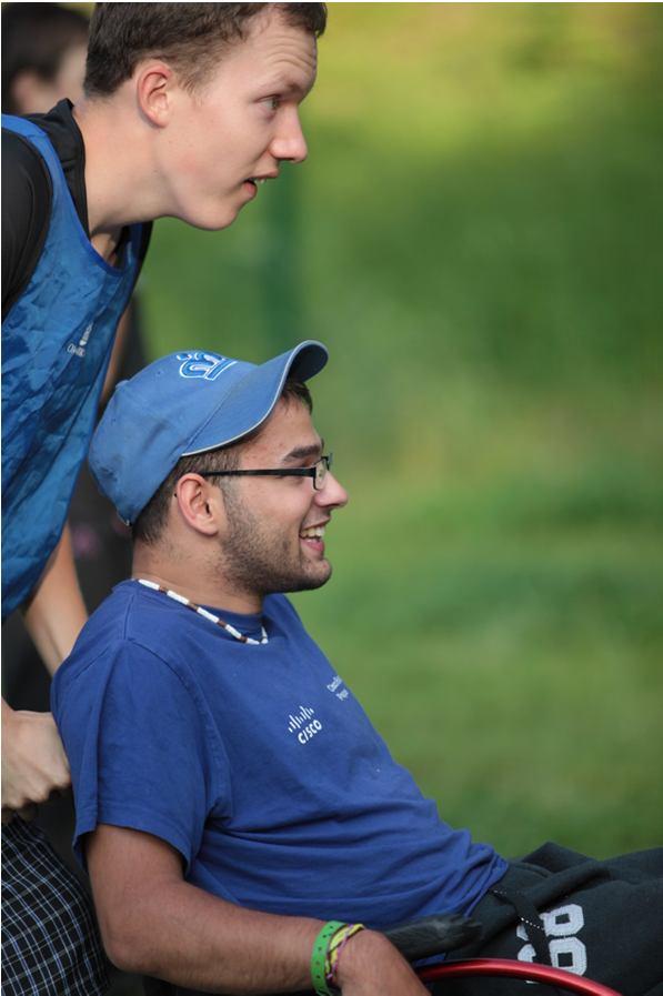venkovní posezení.