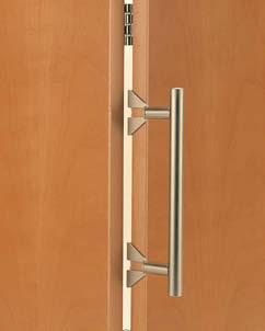 Adaptér úchytek pro skládané dveře Adaptér Ize použít pro jakékoliv řešení úchytek u dveří s maximální tloušťkou 0 mm a pro úchytky s průměrem dosedací plochy větším než