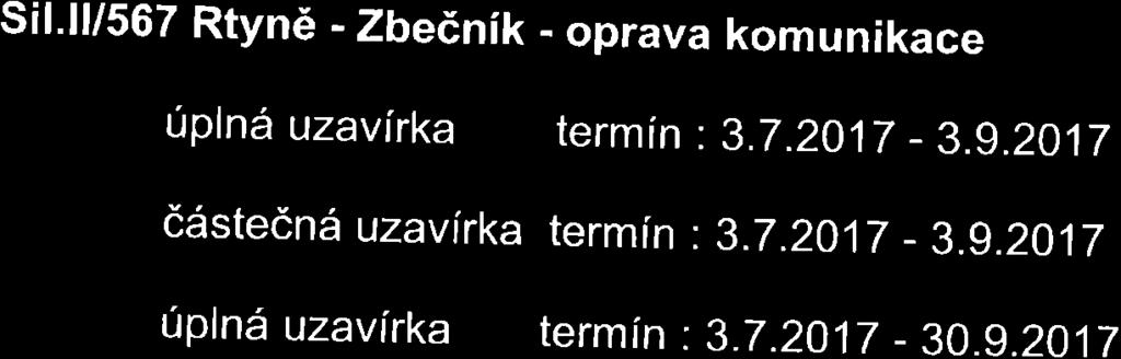 A. Hejny. Druhá etapa navazuje na první a končí u autobusových zastávek u ul. Bratří Čapků. Třetí etapa končí u ul. Na můstku a čtvrtá etapa u výjezdu z čerpací stanice.