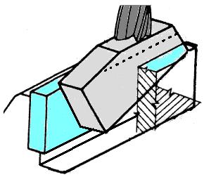 3. Frézování šikmých ploch s použitím šikmých podložek Šikmé podložky požíváme k podložení obrobků místo podložek plochých.