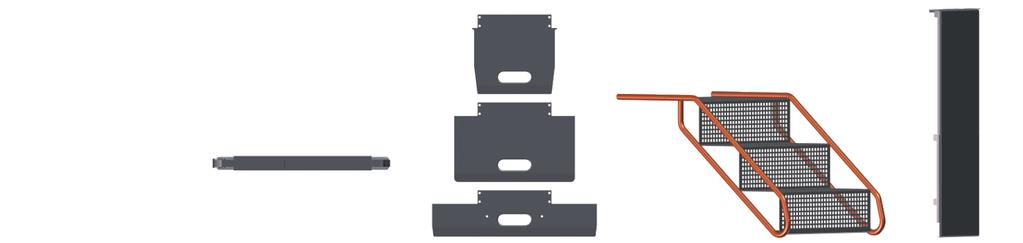 D Steighöhenerweiterung Weißware-Ausführung Schaufelsortiment Hilfstreppen Rückwand Lebensmittelkistenhalterung Getränkehaken Auflage für runde Behälter Vertikal-Lift (manuell) Vertikal-Lift