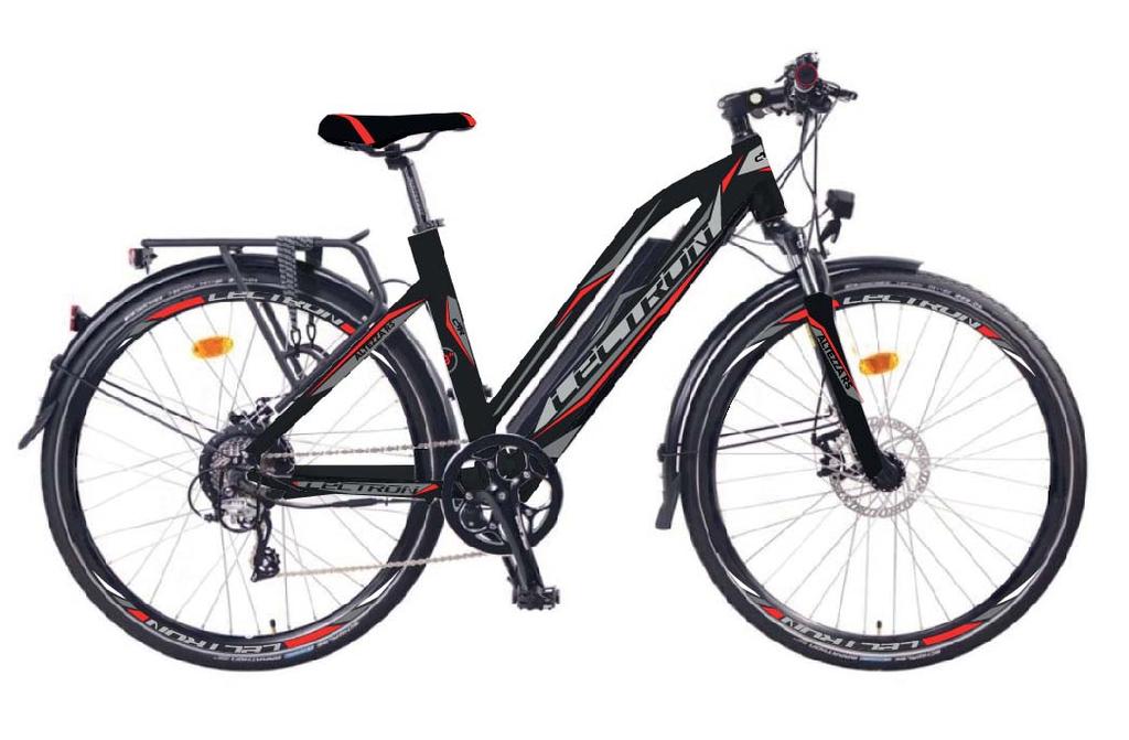 TREKOVÁ ELEKTROKOLA ALTEZZA RS (rám 17 / 19 ) Trekkingové elektrokolo 28 se sníženým nástupem a prodlouženým dojezdem. 8FUN 250 W / max.