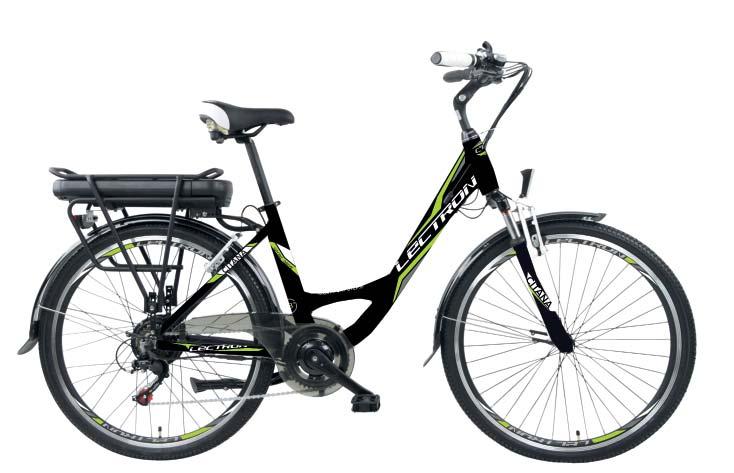 CITANA SPORT 26 a 28 (rám 16,5 a 18 ) Městské elektrokolo 26 se sníženým nástupem (oproti 2017 podstatně nižší nástup). 8FUN 250 W / max.