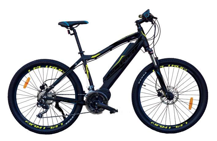 HORSKÁ ELEKTROKOLA 29 ESCONDER MDX 29 (480 Wh / 630 Wh / 755 Wh / 1000 Wh) Horské elektrokolo se středovým pohonem MaxDrive opatřené dvoupřevodníkem 2 x 10 Deore, novým barevným LCD a špičkovým