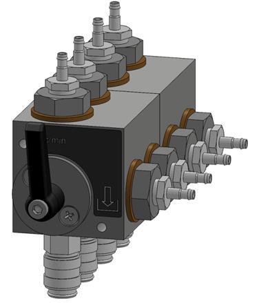 Požadavky na hardware HG HJ081 Sada přepínacího ventilu přepadu Testovací stolice CRi-PC a AVM2-PC jsou schopné testovat nejnovější vstřikovače DFi1.