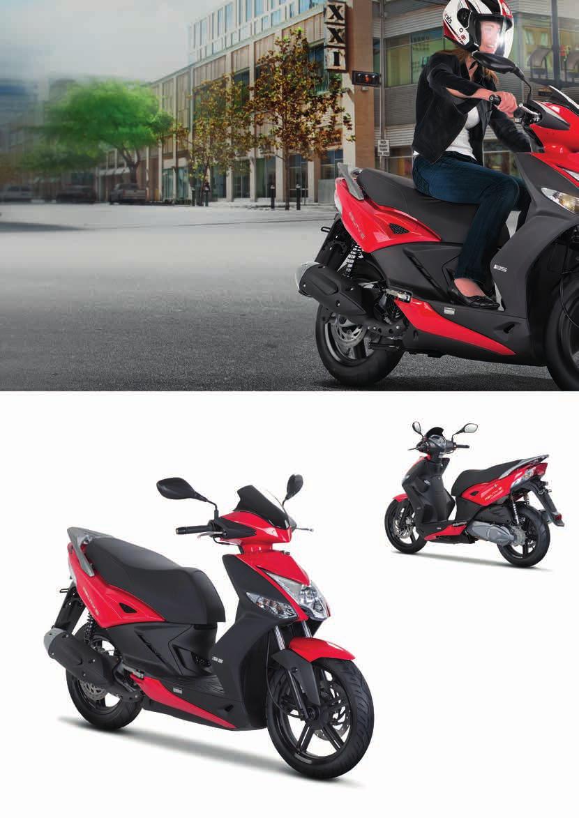 www.kymco.cz Helma SPEEDS City II KYMCO AGILITY CITY+ 125i CBS Plus ve městě.