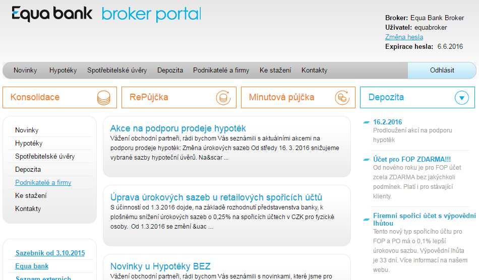 Nikdy nesdílejte Vaše přístupové jméno a heslo s jinými uživateli, práce v