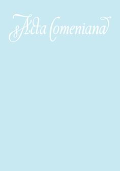 6.4 Odborná periodika IN TER NATIONAL REVIEW OF COMENIUS STUDIES AND EARLY MO DERN INTELLECTUAL HISTO RY IN TER NATIONALE REVUE FÜR STU DIEN ÜBER J. A. CO ME NIUS UND IDEENGESCHICHTE DER FRÜ HEN NEUZEIT 28 (LII) FI LOSOFIA 2014 Acta Comeniana (http://komeniologie.