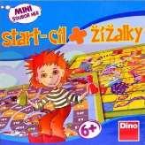 Start-cíl + Žížaly - Dino Jednoduché závodivé hry s figurkami a kostkou.