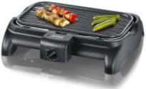 Stolní barbecue grily SMART-LINE s litinovým grilovacím roštem 4008146012082 PG 2368 Barbecue gril SMART-LINE s plopem, broušená nerez ocel černá výkon: 2200 W velká plocha: 975 cm² litinový rošt s