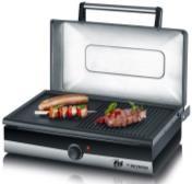 975 cm² non-stick coated diecast grill plate combined grill surface with practical handles detachable grill plate and windshield for easy cleaning including underneath storage rack variable
