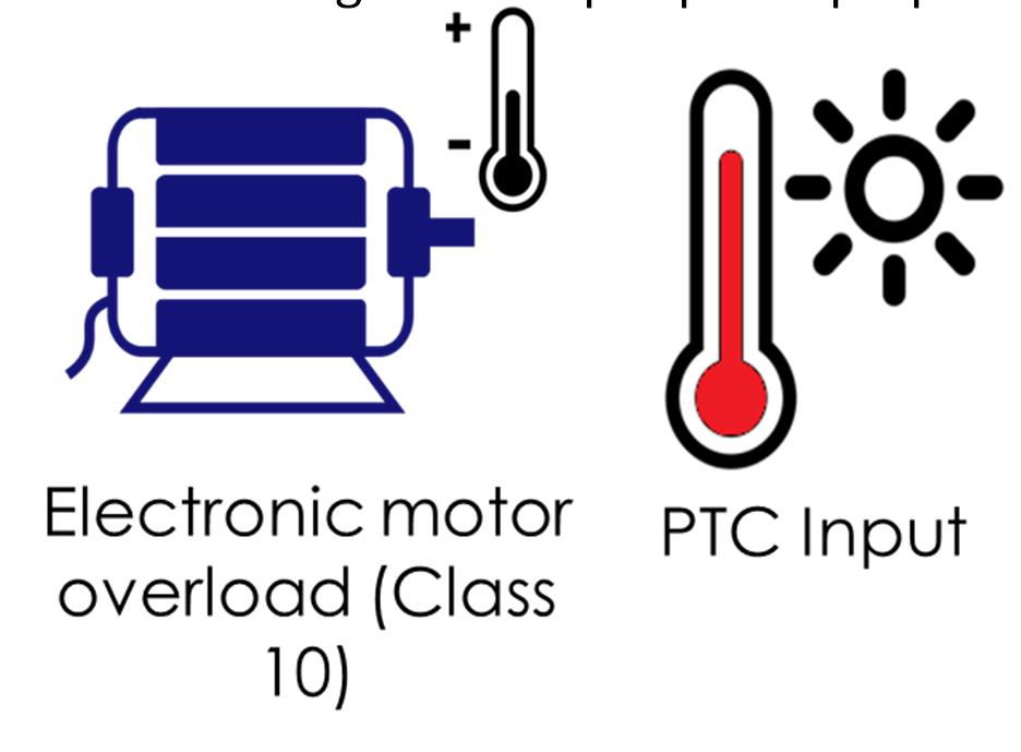 RSGD doplňkové funkce Doplňující elektronická ochrana proti přetížení motoru třída 10, rozlišit v P/N!.. VD210,.