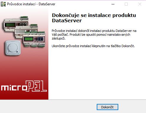 Stiskem na Instalovat a Dokončit se na ploše zobrazí spouštěcí