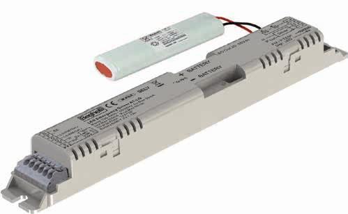 Inverter LED Elektronické ovládací zařízení pro nouzové osvětlení při užití LED modulů. Autonomie nezávislá na na samotném svítidle s možností zvolit mezi 1, 2 a 3 hodinami.