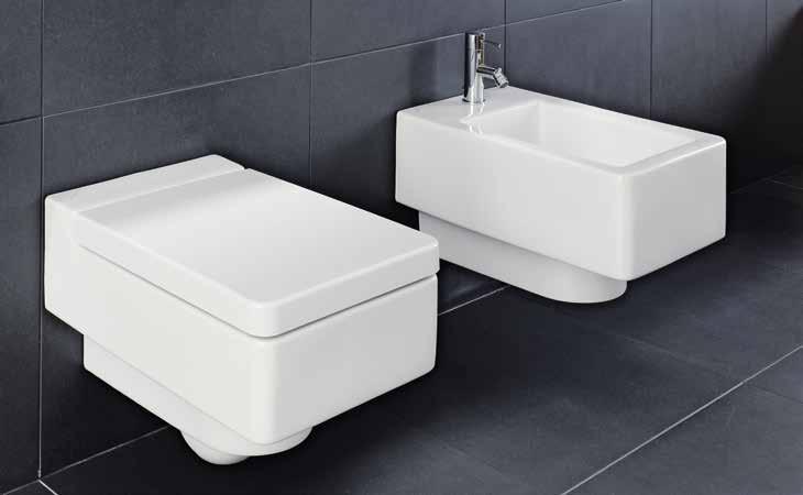 LIVING Design: Phoenix Design WC & Bidet Obdélníkový závěsný klozet a závěsný bidet z řady living dokonale ladí s umyvadly řady living city a living square.