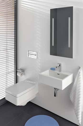 Tento koupelnový design se vyznačuje čistými liniemi a estetickou propracovaností.
