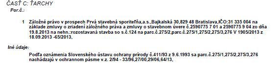 3. MIMORIADNE RIZIKÁ Riziká spojené s nehnuteľnosťou sú nasledovné: Objekt je výrazne rozostavaný - pre plnohodnotné užívanie sú potrebné rozsiahle stavebné zásahy.