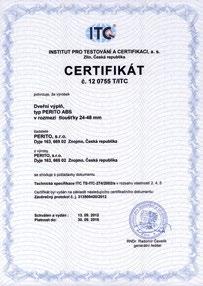 Certificates, Impressum Zertifikaten, Impressum Certifikáty, tiráž 27 Náhledy a vizualizace obsažené v katalogu jsou pouze orientační! Výrobce si vyhrazuje právo na změny v sortimentu!