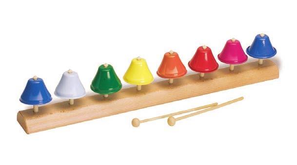barevných zvonečků s rozsahem