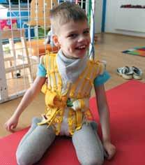 The therapy very much helps Mary to keep control of and strengthen the upper part of her body. After the therapy she managed to make 5 small steps only with a walker without assistance.