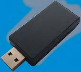 Prutová anténa Sériový výstup: USB s konektorem Mini-USB (kabel CP23) Určený pouze pro konfiguraci a aktualizaci firmware, ne pro načítání dat Signalizační LED: Připojení externího napájení, stav