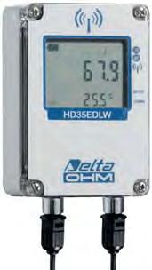 VODOTĚSNÝ, BEZDRÁTOVÝ DATALOGGER TEPLOTY VODOTĚSNÝ, BEZDRÁTOVÝ DATALOGGER TEPLOTY S PEVNOU VERTIKÁLNÍ SONDOU HD35ED-W-H-E Vodotěsný, bezdrátový datalogger teploty se čtyřmi vstupy pro připojení