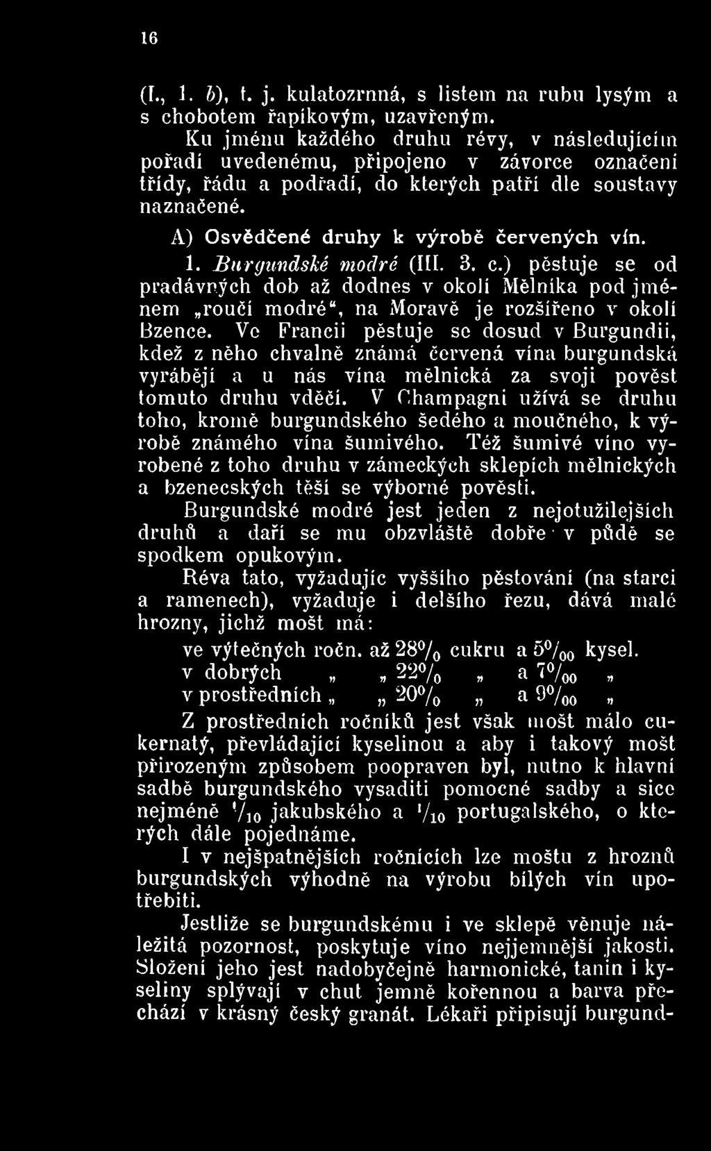 hampagni užívá se druhu toho, kromě burgundského šedého a moučného, k výrobě známého vína šumivého.