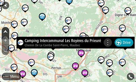 Vyberte možnost Nezobrazovat. 5. Vraťte se do zobrazení mapy. 6. Zcela vypněte zařízení TomTom GO Camper a poté je znovu zapněte. Umístění BZ ze seznamu byla odebrána z mapy.