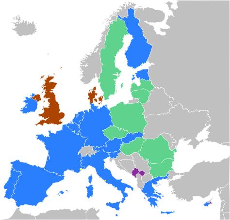 Eurozóna a EURO 1999 v devizové podobě 2002 valuty 17