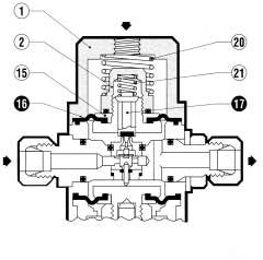 POS. popis POČET KUSŮ 302/A Pilot 304/A Pilot PILOT 16 Diaphragm 2 2 17 Obturator 1 1 18 O. Ring 1 1 28 O. Ring 1 1 29 O. Ring 1 1 49 Diaphragm 1-50 O. Ring 1 1 51 O. Ring 1 1 52 O.
