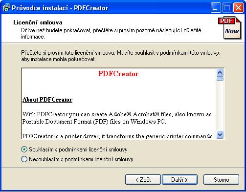 Pokud jej ve svém PC zatím nemáte, můžete si jej stáhnout z našich internetových stránek nebo z instalačního CD.