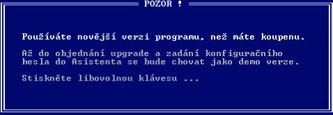 Deník a Mzdy, není možné aktualizovat pouze Deník a Mzdy nechat starší (jedinou vyjímkou je situace, kdy bude oba programy nainstalovány na různých PC).