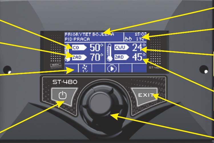 ST-480 Popis Řídící jednotka ST 480 je určena pro kotle ÚT vybavené šnekovým podavačem.