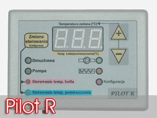 Cena 2. 200,- Kč Termostat PILOT R k TITANIKU zvětšuje komfort obsluhy regulátoru tepla. Umožňuje přenos signálu do 20 m. Má funkci pokojového termostatu.