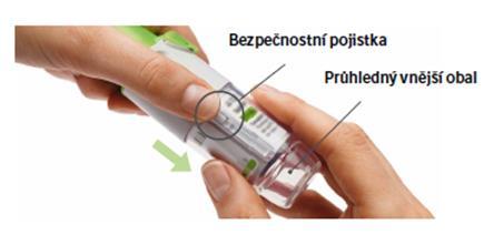 své místo, až zacvakne. Znovu již průhledný vnější obal neodstraňujte. 4.