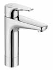 045 Kč 132 184 20º 120 M8 375 ø48 G 3 /8" Umyvadlova páková MEZZO Plus, bez automatické výpusti a otvoru pro