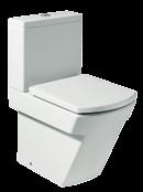 Koupelnové komplety 37 Hall WC mísa kapotovaná kombi WC mísa kapotovaná kombi, hluboké splachování, vario odpad, včetně instalační sady WC nádrž, armatura Dual flush 3/6 l, spodní levý přívod vody
