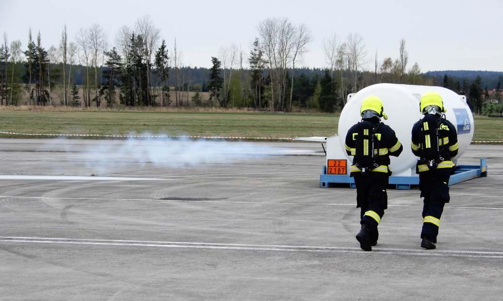 Obr. 9: Ukončení úniku a uzavření výpustního ventilu.