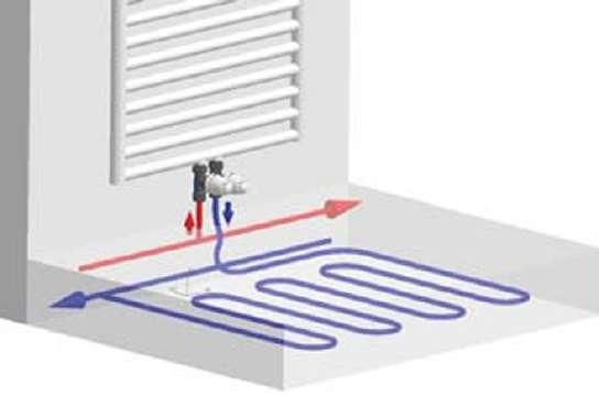 2. Využití omezovače teploty vratné vody Charakteristika zapojení HERZ RTL 920 garantovaná teplota topné vody v podlahovém vytápění přímá závislost na termostatu (termostatickém ventilu) v přívodním