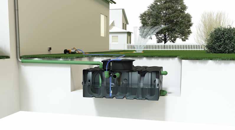 Garden Basic 16 Využijte déšť pro zalévání zahrady Váš přístup k využívání dešťových vod Cenově výhodné řešení Garden Basic Vás okouzlí svou snadnou instalací.