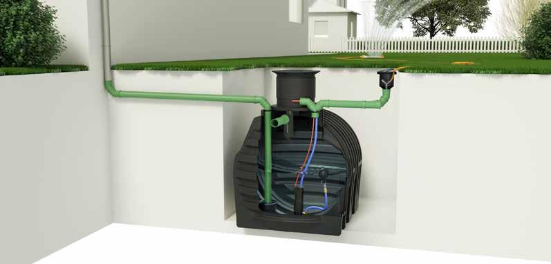 Garden Plus Co je obsaženo v balíčku: 1. mřížka střešního okapového žlabu 0 m. zpomalovač přítoku do nádrže 3. nádrž Cistern 4.