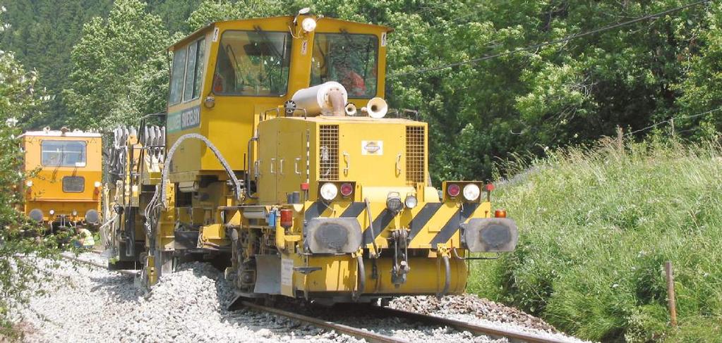 SSP 110 a SSP 110 SW Oblast nasazení: Stroj pro úpravu štěrkového lože Plasser & Theurer Ges.m.b.H.