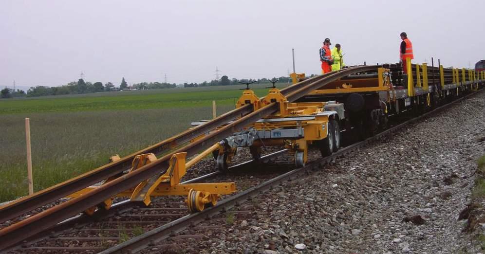 EMD 80 Oblast nasazení: Vykládkový systém pro dlouhé kolejnice CEMAFER GmbH Typ: EMD 80 Rok výroby: 2004 Hmotnost: 3,5 t 2,51 m Výška: 1,3 m Délka v pracovním provozu: 11,63 m 15,63 m (závislá na