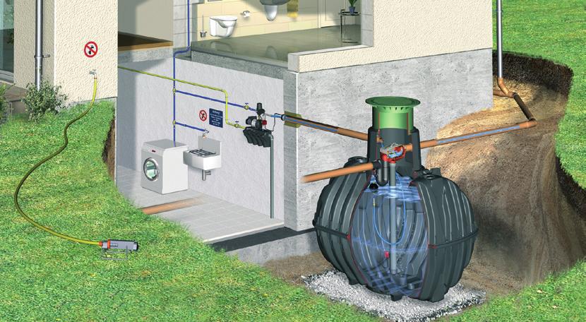 Kompetní sestava ECO-Pus Cenově výhodná sada pro zahradní i domovní využití dešťové vody. Šetří cca 75 vody na osobu a den.